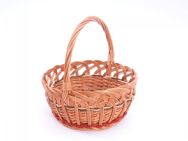 Koszyczek Wielkanocny Okrągły (Ażur/16cm) - Sklep z wiklina - zdjęcie 5