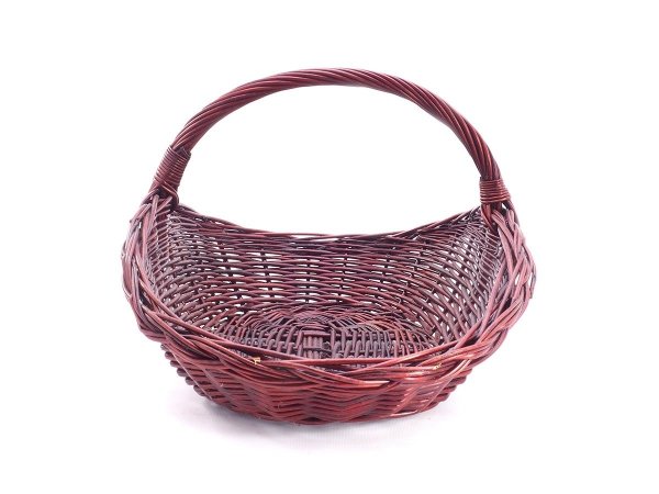 Kosz na drewno do kominka Talerz Wenge 53cm - sklep z wiklina - zdjęcie 2