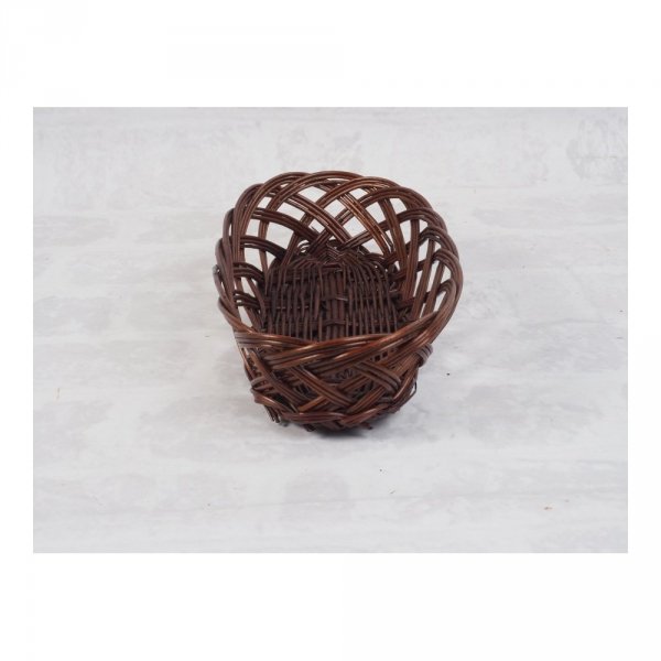 Tacka ażurowa wenge (owalna/30cm) - sklep z wiklina - zdjęcie 1