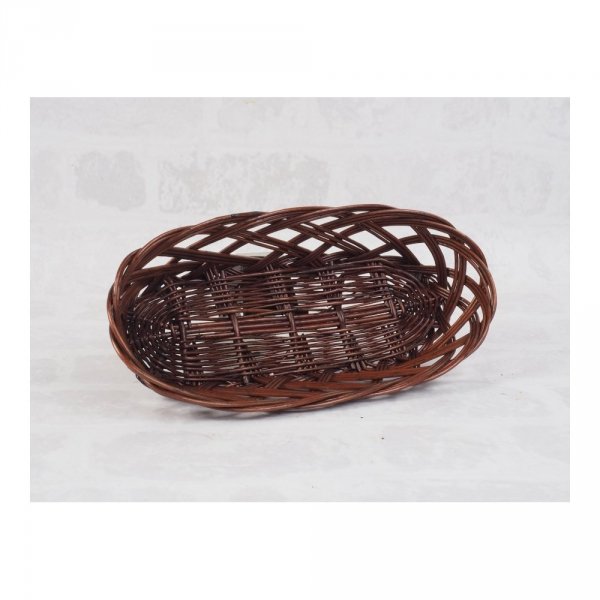 Tacka ażurowa wenge (owalna/30cm) - sklep z wiklina - zdjęcie 2