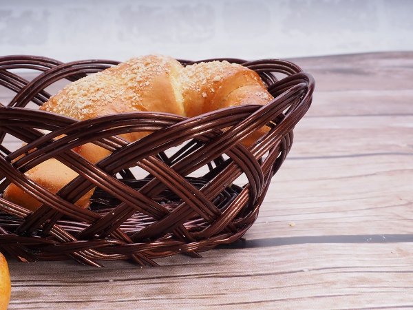 Tacka ażurowa wenge Okrągła 23cm - sklep z wiklina - zdjęcie 3