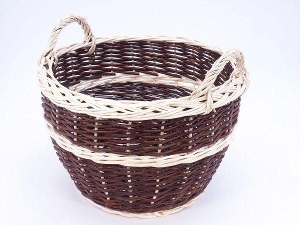  Kosz gospodarczy z warkoczem 40cm - Sklep z wiklina - zdjęcie