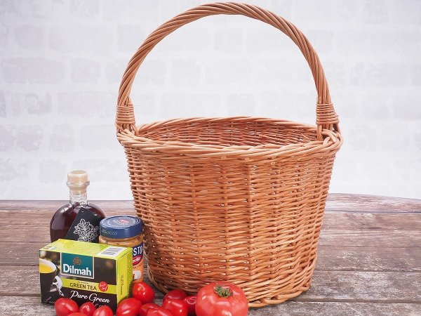 Kosz Wiadro Naturalne Skos - Sklep z wiklina - zdjęcie