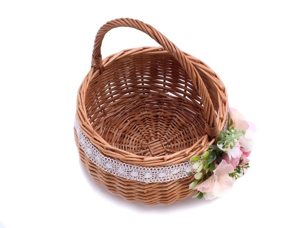 Koszyczek Wielkanocny Bolerek Kwiat 20cm - Sklep z wiklina - zdjęcie 2