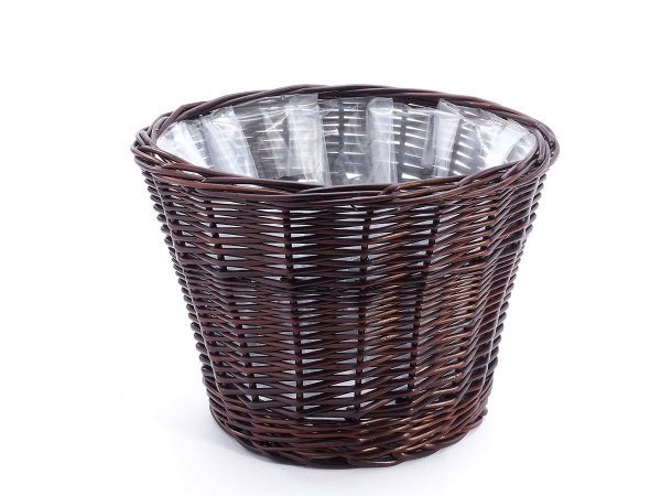 Donica wiklinowa Wenge 30cm  - Sklep z wiklina - zdjęcie 2