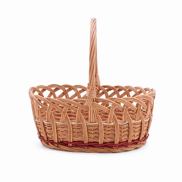 Koszyczek Wielkanocny Owalny (Ażur/33cm) - Sklep z wiklina - zdjecie 1