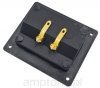 Speaker plate, 2xbanana, plastic