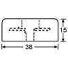 Rubber foot AH 38x15 (4 pcs)