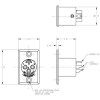 Jack - XLR male D3M Switchcraft
