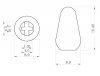 Lever switch knob - white