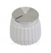 Knob Marshall style - white / silver