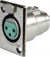 Jack - XLR female D3F Switchcraft