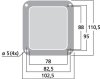 Dish black CP-1