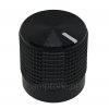 Knob knurled aluminium K15