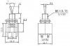 Switch toggle DP3T M203 mini (ON-OFF-ON)