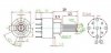 Switch rotary 3 x 2 poles 16mm