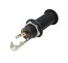Jack 6,3mm stereo end pin T3 black