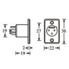 Jack - XLR male 3p AH