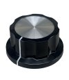 Gałka profilowana X1-45 czarna (45x20mm)