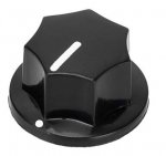 Knob classic black premium (push-on)