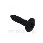 Screw black 3,5mm x 12mm