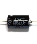 Capacitor 220uF 50V, axial basic