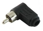 Plug RCA angle black
