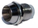 Oprawka LED 5mm metal chromowana, wklęsła