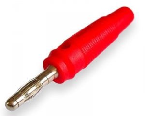 Banana plug 4mm A310 red