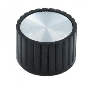 Knob fluted black Z25