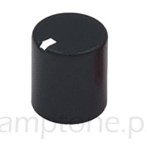 Knob mini black (10x11), push-on