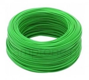 Wire copper green 22AWG (0,35mm2)