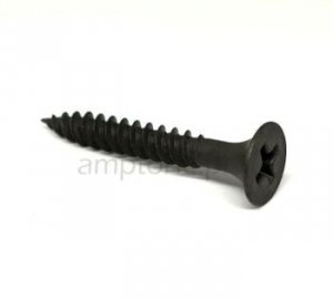 Screw black 4x30