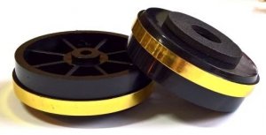 Plastic Foot 50 x 15 gold/black