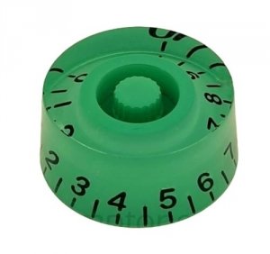 Knob guitar Epiphone style, green / black