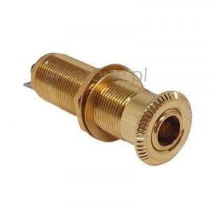 Jack 6,3mm Stereo End Pin MEC gold