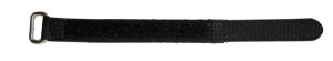 Cable tape black Vellcro 10x120