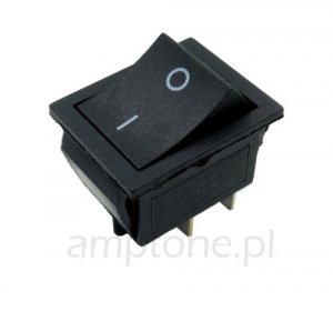 Switch KCD rocker DPST black (ON-OFF)