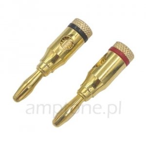 Banana plug 4mm set (black + red)