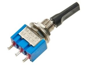 Przełącznik dźwigniowy SPDT M102-B mini, flat czarny