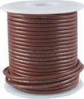 Wire copper brown 22AWG (0,35mm2) solid
