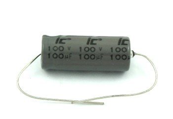 Capacitor 100uF 100V Axial Illinois