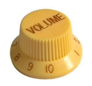 Knob guitar Strat style, kremowa 'VOLUME'