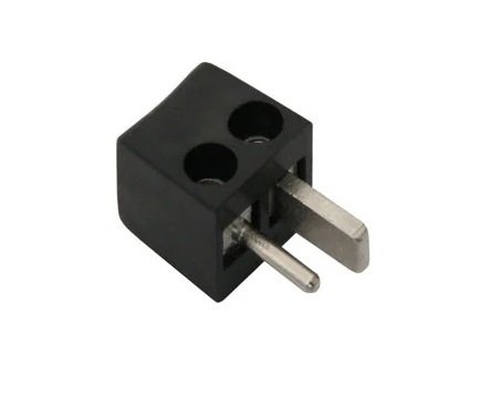 Speaker plug mini black DIN2
