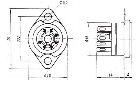 Socket 7pin type2 heptal