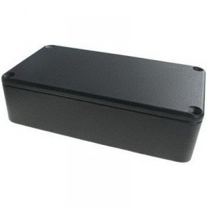 Diecast box alu, black 1590BBK Hammond