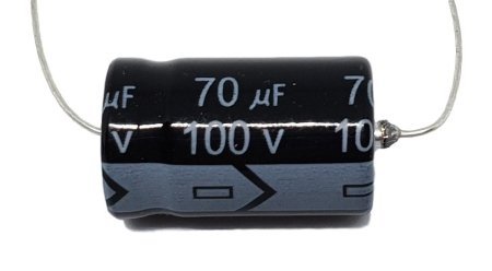 Capacitor 70uF 100V axial basic