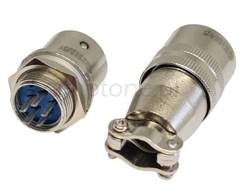 Socket 5pin DIN jack + plug, 12mm