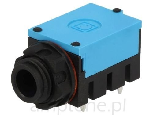 Jack 6,3mm Stereo Cliff, plastic nut, PCB sealed