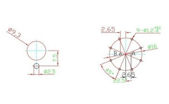 Switch rotary 3 x 2 poles 16mm